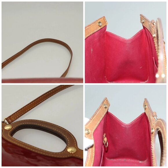 LOUIS VUITTON Vernis Roxbury Drive Hand Bag 2way Red M91987 LV Auth bs28210 - Picture 16 of 16